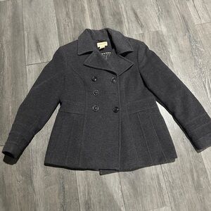 St. John's Bay Charcoal Double-Breasted Pea Coat